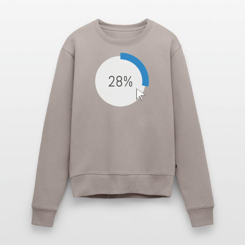 Blue Progress Ring IT Software PC Computer Women's Premium Organic Jumper