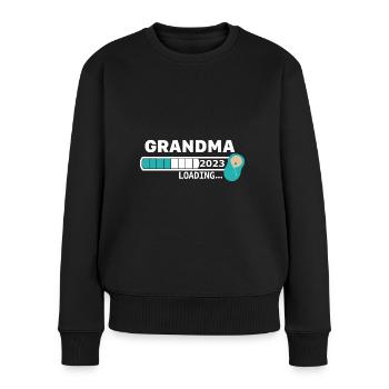 Grandma 2023 - Frauen Premium Bio Pullover - Schwarz - Vorne - Julia (174cm)