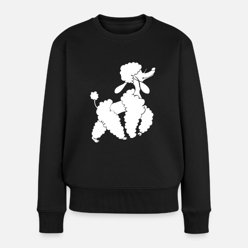 caniche - Pull Premium bio Femme - noir