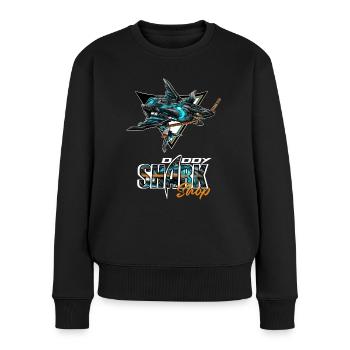 Daddy’SHARK Shop #1 - Pull Premium bio Femme - noir - Devant - Julia (174cm)