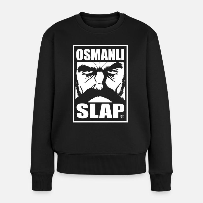 osmanli slap original - Frauen Premium Bio Pullover - Schwarz