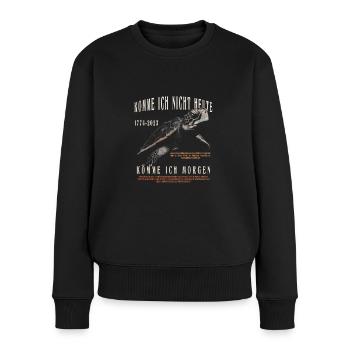 Schildkröte komme ich nicht heute komme ich morgen - Frauen Premium Bio Pullover - Schwarz - Vorne - Julia (174cm)