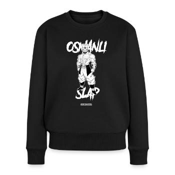 OSMANLI SLAP YENICERI-STUDIO HAKA - Frauen Premium Bio Pullover - Schwarz - Vorne - Julia (174cm)