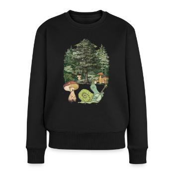 Enfant Escargot Habitant De La Forêt Musique Enfant - Pull Premium bio Femme - noir - Devant - Julia (174cm)