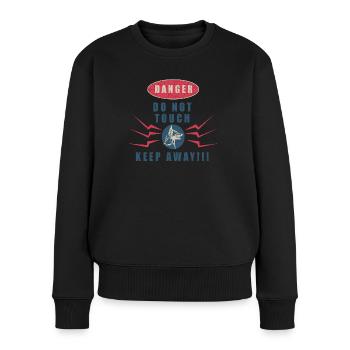 Do Not Touch my Dog IGP Mondioring Hundemotiv - Frauen Premium Bio Pullover - Schwarz - Vorne - Julia (174cm)