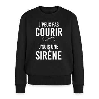 Je Suis une Sirène Cadeau Femme - Pull Premium bio Femme - noir - Devant - Julia (174cm)