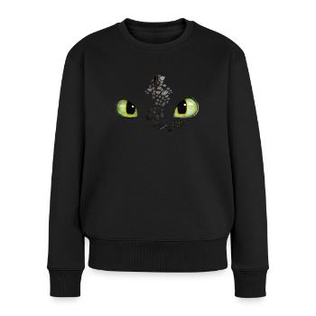 Dragons Costume De Krokmou Avec Yeux - Pull Premium bio Femme - noir - Devant - Julia (174cm)