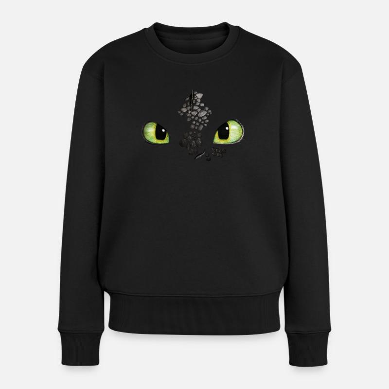 Drachenzähmen Leicht Gemacht Ohnezahn Kostüm - Frauen Premium Bio Pullover - Schwarz