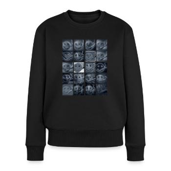 Smoking faces - Women's Premium Organic Jumper - black - Front - Julia (174cm)