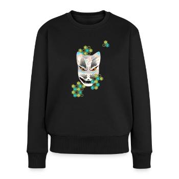 Kitsune fox spirit - Women's Premium Organic Jumper - black - Front - Julia (174cm)