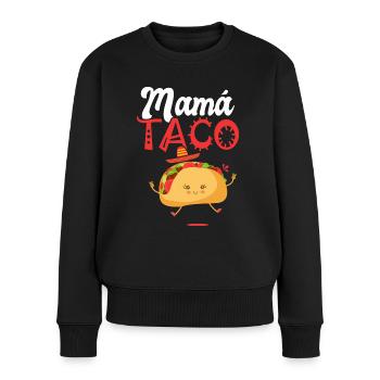 mama taco Taco Tacos cuisine mexicaine cadeau - Pull Premium bio Femme - noir - Devant - Julia (174cm)