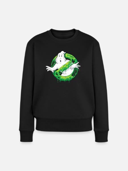 Ghostbusters Schleim Logo - Frauen Premium Bio Pullover - Schwarz