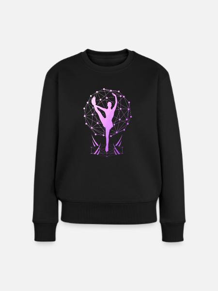 Eiskunstlauf Eiskunstläufer Eislaufen Eistanz - Frauen Premium Bio Pullover - Schwarz