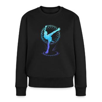 Patinage artistique Patinage artistique Danse sur glace Patin à glace - Pull Premium bio Femme - noir - Devant - Julia (174cm)