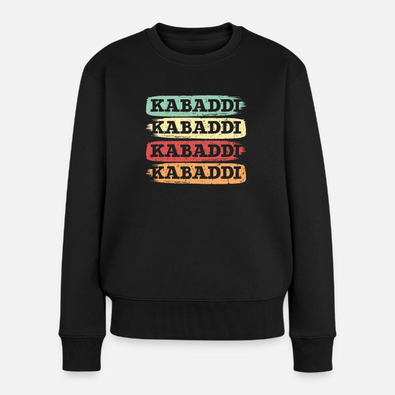 Rétro Kabaddi Indian Game Team Sport Raider - Pull Premium bio Femme - noir