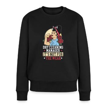 Gestionnaire de nettoyage à sec Ce n’est pas pour les faibles - Pull Premium bio Femme - noir - Devant - Julia (174cm)