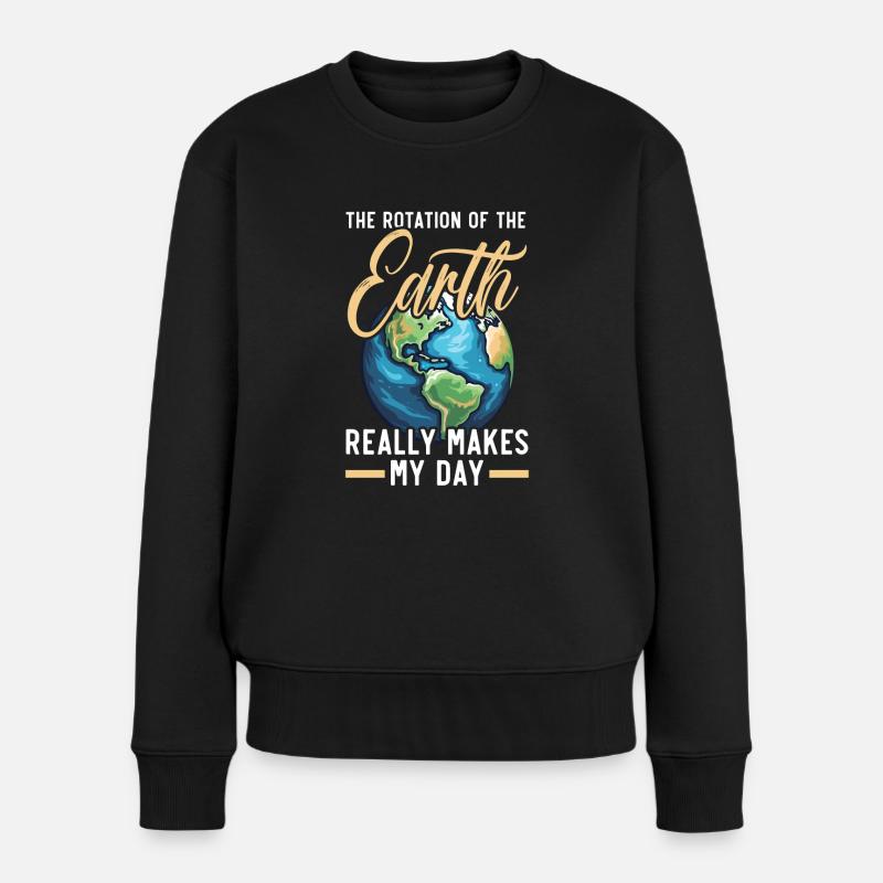 Astronom Astronomie Sternbilder Sterne Weltraum - Frauen Premium Bio Pullover - Schwarz
