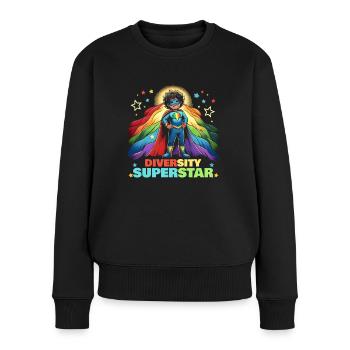 AuDHD Autismus ADHS Autistisches Spektrum Neurodiversität - Frauen Premium Bio Pullover - Schwarz - Vorne - Julia (174cm)