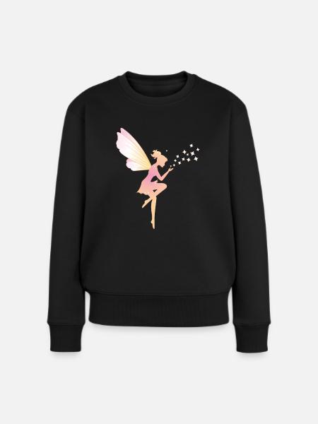 Elfe - Frauen Premium Bio Pullover - Schwarz