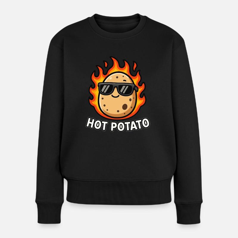 PATATE CHAUDE - Pull Premium bio Femme - noir