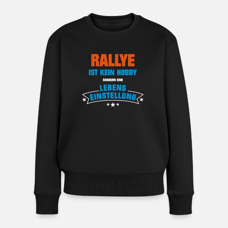 Rallye Sportart - Frauen Premium Bio Pullover - Schwarz