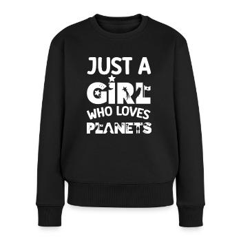 Astronomer original idea for girl who love space - Pull Premium bio Femme - noir - Devant - Julia (174cm)