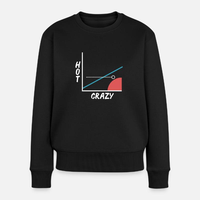 Crazy Hot Skala - Grafik - Graph - Barny - Frauen Premium Bio Pullover - Schwarz
