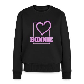 Bachelorette Bonnie - Women's Premium Organic Jumper - black - Front - Julia (174cm)