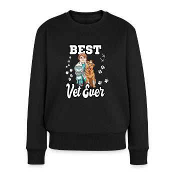 Best Vet Ever - Women's Premium Organic Jumper - black - Front - Julia (174cm)