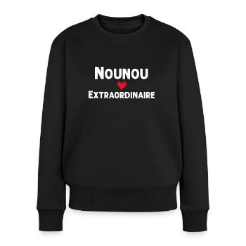 Nounou Extra - Pull Premium bio Femme - noir - Devant - Julia (174cm)