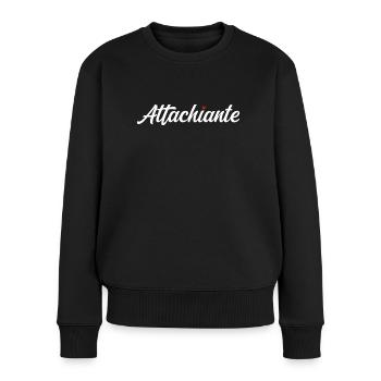 Attachiante - Pull Premium bio Femme - noir - Devant - Julia (174cm)