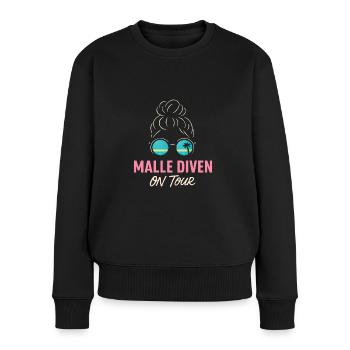 Mallorca Party Spruch Lustig Malle Diven On Tour - Frauen Premium Bio Pullover - Schwarz - Vorne - Julia (174cm)