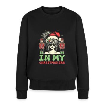 Weihnachten Xmas Spruch In My Nutcracker Era - Frauen Premium Bio Pullover - Schwarz - Vorne - Julia (174cm)