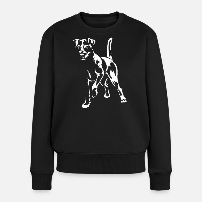 Parson Russell Terrier "Black Edition" - Frauen Premium Bio Pullover - Schwarz