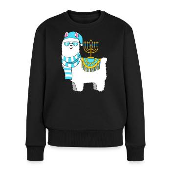 Chanukkah Hanukkah Hanukah - Frauen Premium Bio Pullover - Schwarz - Vorne - Julia (174cm)