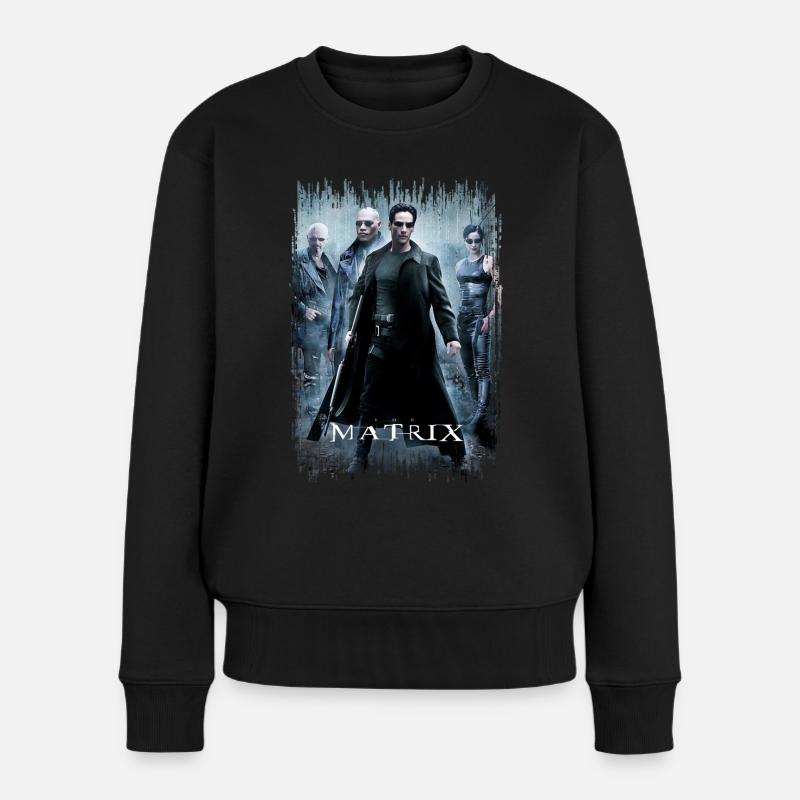 The Matrix Film Logo - Frauen Premium Bio Pullover - Schwarz
