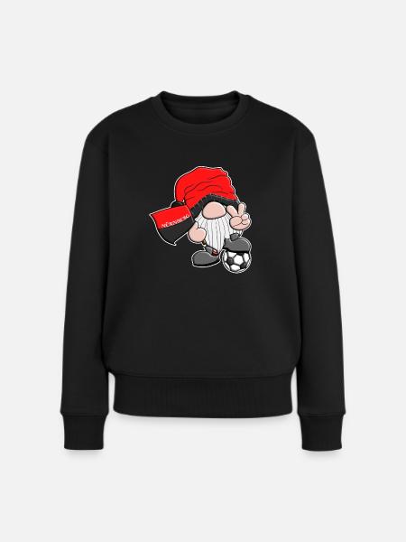 Nürnberger Fußball Gnom - Frauen Premium Bio Pullover - Schwarz