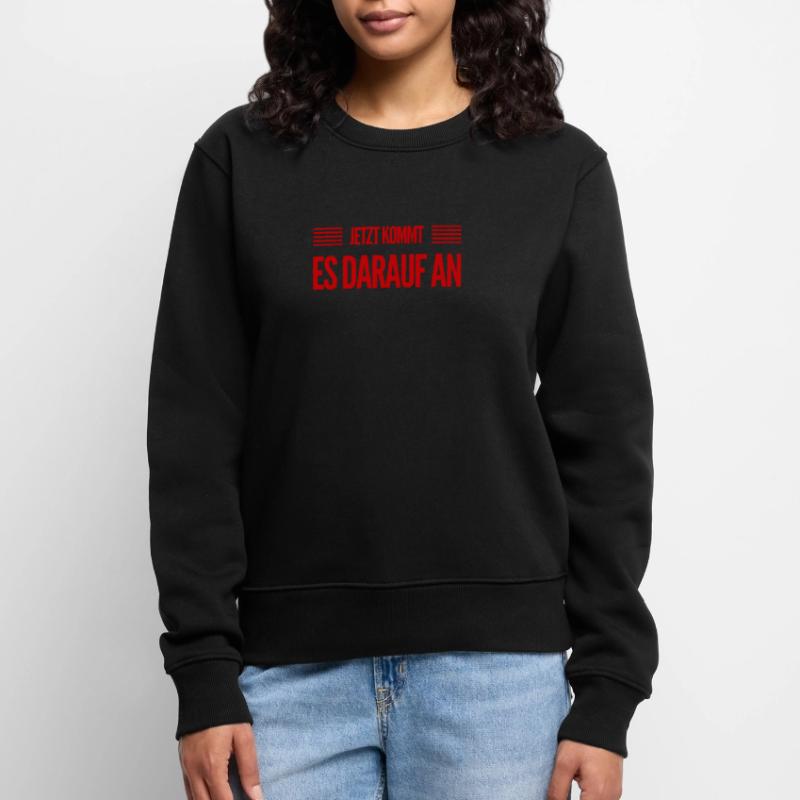 jetzt wird es ernst Frauen Premium Bio Pullover