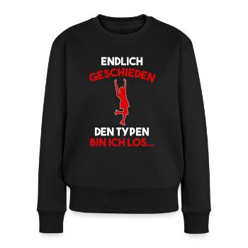 Geschieden Scheidung Trennung - Frauen Premium Bio Pullover - Schwarz - Vorne - Julia (174cm)