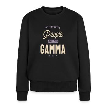 Funny Gamma - Women's Premium Organic Jumper - black - Front - Julia (174cm)