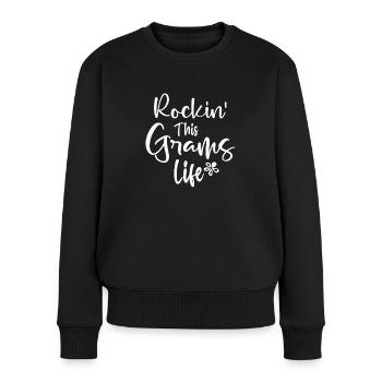 Rockin' this Grams Life - Funny Grandma - Women's Premium Organic Jumper - black - Front - Julia (174cm)