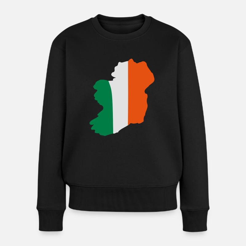 Irland - Frauen Premium Bio Pullover - Schwarz