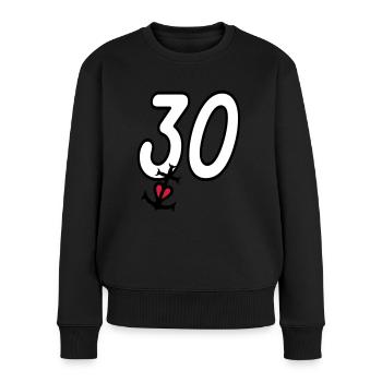 Gard croix camargaise - Pull Premium bio Femme - noir - Devant - Julia (174cm)