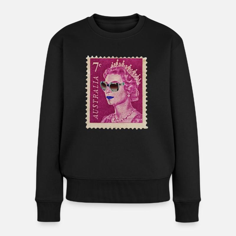 Australia - Premium økologisk sweatshirt til kvinder - sort
