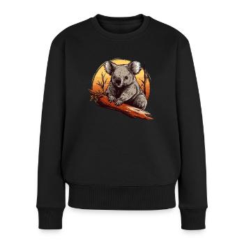 Koala Cute Koala Bear Baby - Women's Premium Organic Jumper - black - Front - Julia (174cm)