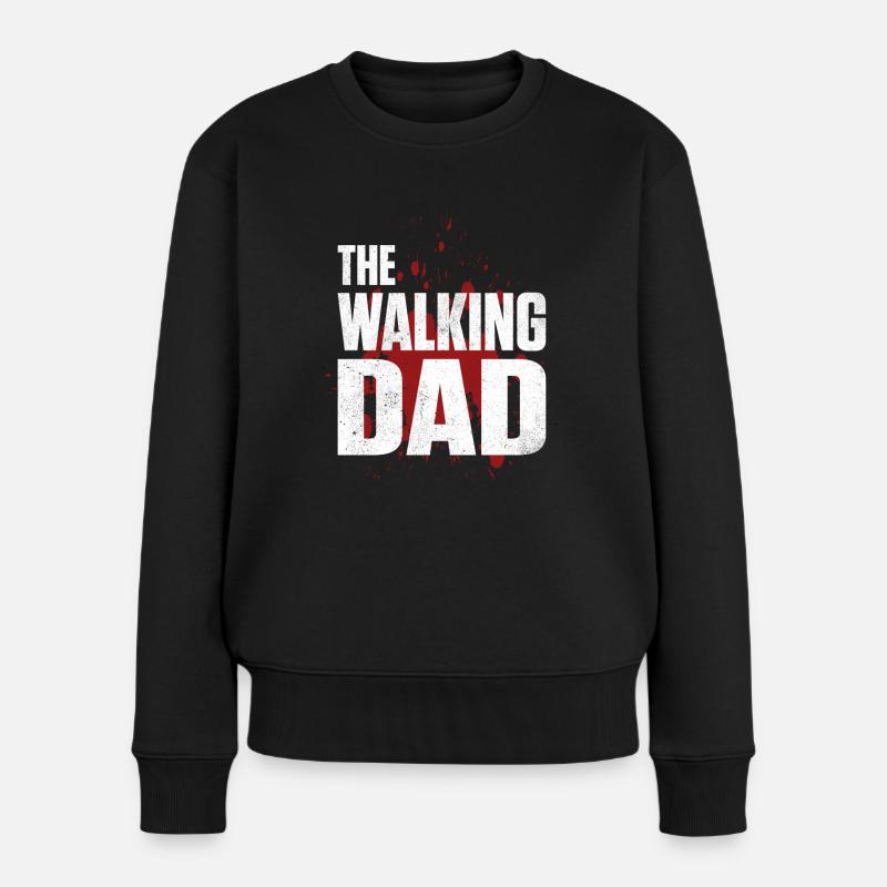 THE WALKING DAD - Pull Premium bio Femme - noir