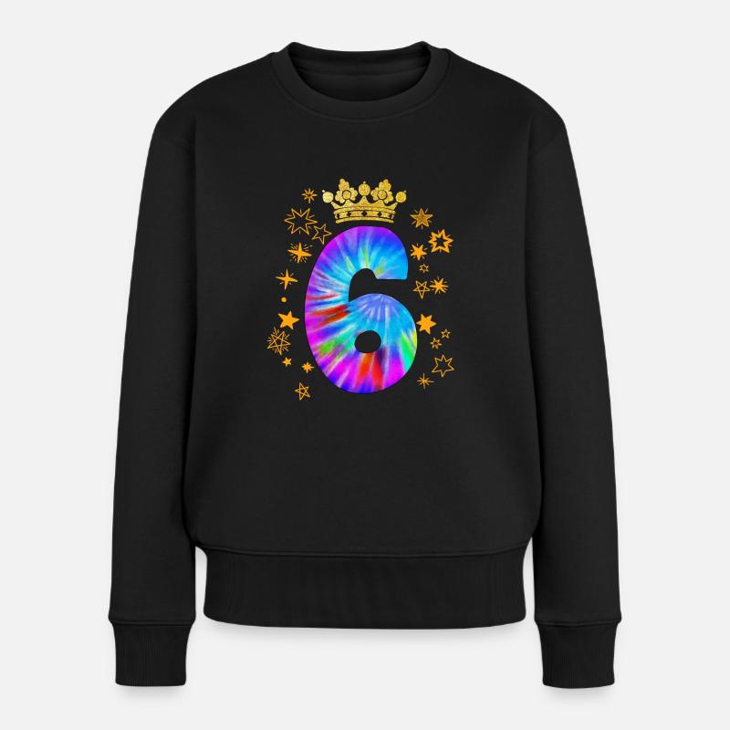 6. Geburtstag - Frauen Premium Bio Pullover - Schwarz