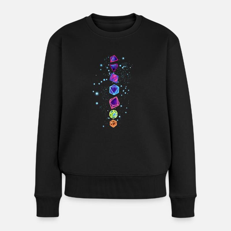 Rollenspiel RPG Roleplay Pen & Paper - Frauen Premium Bio Pullover - Schwarz
