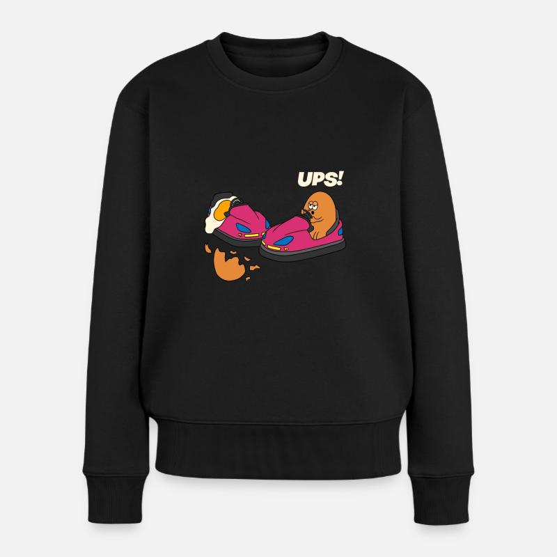 Eier reitstoß auto geschenk - Frauen Premium Bio Pullover - Schwarz