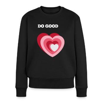 DO GOOD - Women's Premium Organic Jumper - black - Front - Julia (174cm)